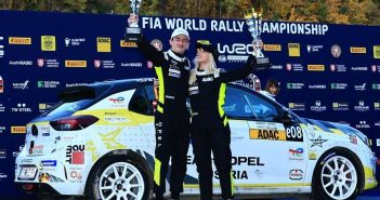 Schwede Calle Carlberg krönt sich zum Meister im ADAC Opel Electric Rally (Foto: Opel Automobile GmbH)